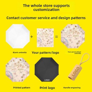 Ombrello Automatico Pieghevole a 8 Stecche per Sole e <span class=keywords><strong>Pioggia</strong></span>, Protezione UV di Alta Qualità, Portatile - Product Image 4