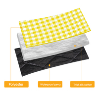 E-RIKE vente chaude imperméable tapis de pique-nique Polyester Camping tapis de plage Durable sans sable lavable Camping tapis de pique-nique avec poignée