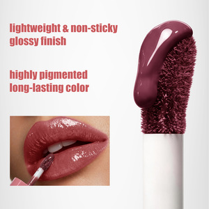 Natural Long Lasting Mini Rubber Paint Fat Oil Liquid <b>Lip</b> Gloss for Daily Makeup Custom Logo <b>Lip</b> Tint Mirror Hot Selling - Product Image 6