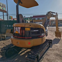 Mini-excavatrice CAT 303CR d'occasion prête à l'emploi, excavatrice Caterpillar de 3 tonnes avec cabine ouverte, excavatrice sur chenilles 303CR
