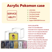 Boîtier de protection de luxe transparent en acrylique pour édition One Piece TCG Extra Booster Box, portable et recyclable, pour exposition