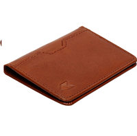 Sanchuan pemegang kartu dompet ramping pemblokir RFID kulit PU tempat kartu bisnis aluminium antik otomatis