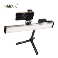 Kit d'éclairage de studio LED bicolore Simock 40W pour photographie, streaming en direct, maquillage en extérieur, portraits de produits YouTube, avec télécommande ABS