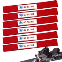 Sangles de fixation pour ski et snowboard à boucles auto-agrippantes réglables – Accessoires de snowboard à fixation rapide – Offre spéciale