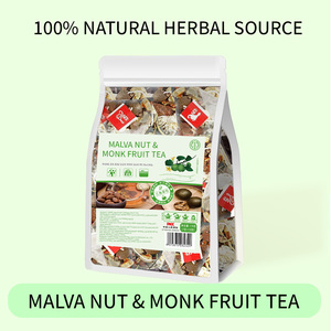 Sachets de thé vert pyramidaux biodégradables au fruit du moine, à la malva et aux noix, en nylon premium, sans sucre, sans caféine, pour une protection vocale et une touche florale - Product Image 6
