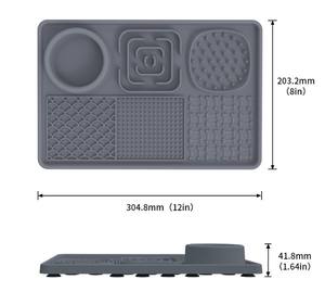Silicone Slow Food Training Lamber Pad para Cat <span class=keywords><strong>Dog</strong></span> <span class=keywords><strong>Magic</strong></span> Food Grade Lamber Tigela Ventosa Pet Tigelas - Product Image 3