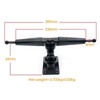 Maytech 356-T6 Skateboard électrique avec double kingpin, moteurs doubles à entraînement par courroie en aluminium