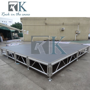 เวทีอลูมิเนียมจากโรงงานโดยตรง สำหรับใช้งานกลางแจ้ง ถอดประกอบง่าย ตกแต่งด้วยไม้อัด - Product Image 4