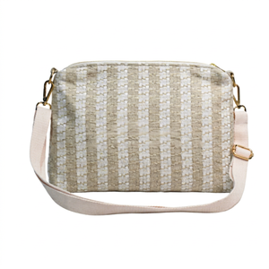 Bolso Bandolera de Lino Ajustable de Alta Calidad, con Logotipo Personalizado, Estilo Moderno, Ecológico, para Salidas y Compras de Mujeres - Product Image 1