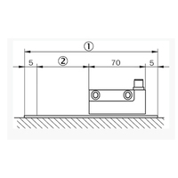 Encodeur linéaire SICK TTK70-HXA0-K02 1037434, vente chaude, pour bande magnétique, non inclus dans la livraison, voir le dessin dimensionnel