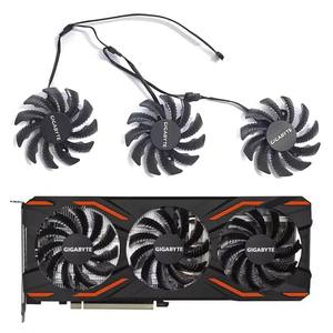 Ventilateur refroidisseur 75MM PLD08010S12H T128010SU pour <span class=keywords><strong>GIGABYTE</strong></span> <span class=keywords><strong>AORUS</strong></span> GTX 1060 <span class=keywords><strong>1070</strong></span> Ti 1080 Ti G1 GAMING GV-N98T GTX 980 970 960 NTITANX - Product Image 1