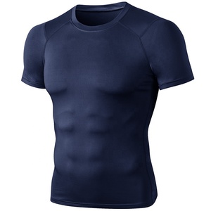 Herren Sportbekleidung Sportlich schnell trocknend Eng Sport Bodybuilding Polyester T-Shirt Herren Fitness-Shirts Fitness-Shirts Herren - Product Image 5