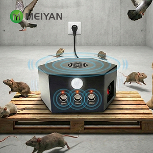 Répulsif à ultrasons pour <span class=keywords><strong>souris</strong></span> et rats, écologique, en métal, à 360 degrés, avec dispositif de dissuasion des animaux - Product Image 1