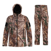 Veste de pêche tactique en polyester camouflage style cardigan, imperméable aux fortes pluies, coupe-vent et chaude pour la chasse et l'équitation