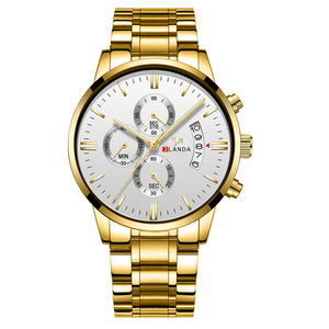 JLANDA Montres pour hommes Top Brand Chronographe Watch Men Stainless Steel Quartz Watches Black Male relogio masculino - Product Image 2