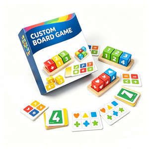 Jeu de société éducatif personnalisé pour enfants, fabriqué en usine OEM au Vietnam, en bois, écologique, design durable - Product Image 6