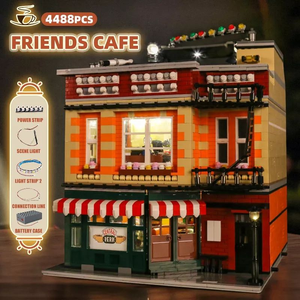 Mould King 16014 4488PCS Serie Street View, Cafetería Old Friends, Bloques de Construcción, Modelo de <span class=keywords><strong>Casa</strong></span>, Juguete Educativo Técnico, <span class=keywords><strong>Regalo</strong></span> Festivo - Product Image 2