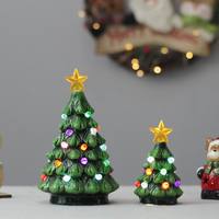 Mini éclairante artificielle en céramique, produit personnalisé, pour décoration, arbres de noël, accessoires de décoration, vente en gros, usine,