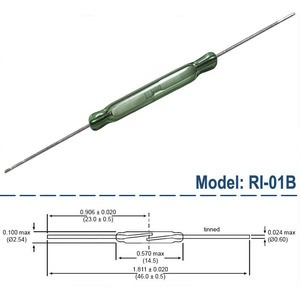 Interruptor Electromagnético de Láminas RMCIP MKA50202 AT15-20 de 7mm, Montaje por Soldadura, Normalmente Abierto, con Cubierta de Vidrio para Contactos de Relé - Product Image 5