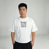 T-shirts unisexes à col rond de haute qualité, streetwear de luxe, impression graphique personnalisée, coupe courte et ample, coupe ample pour homme, 100% coton