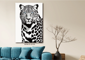 Immagini personalizzate ad alta definizione di animali <span class=keywords><strong>da</strong></span> parete-tigre africana, cavallo, leopardo africano <span class=keywords><strong>poster</strong></span> dipinti per salotti interni - Product Image 2