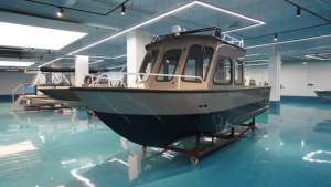 <span class=keywords><strong>Bateau</strong></span> <span class=keywords><strong>de</strong></span> pêche à cabine <span class=keywords><strong>en</strong></span> aluminium <span class=keywords><strong>de</strong></span> 6.6m, yacht offshore <span class=keywords><strong>de</strong></span> 22 pieds avec direction hydraulique à double barre et cabine rigide à vendre - Product Image 3