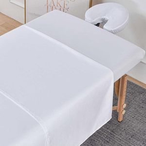 Vente en gros Drap-housse de table de massage en microfibre 130gsm blanc, Drap plat blanc pour SPA - Product Image 2