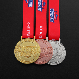 Une équipe en alliage <span class=keywords><strong>de</strong></span> zinc personnalisée en usine, une médaille créative <span class=keywords><strong>de</strong></span> trois couleurs <span class=keywords><strong>de</strong></span> rêve avec ruban - Product Image 5