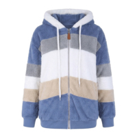 Manteau en peluche pour femme, polyester tissé, écologique, uni, avec poches zippées, capuche, hiver, OEM ODM, vente en gros