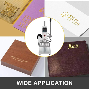 Mesin cap Foil panas Manual/mesin Press panas dengan mesin cetak timbul Logo Foil kartu skala penuh untuk pencetak kulit PVC PU - Product Image 6