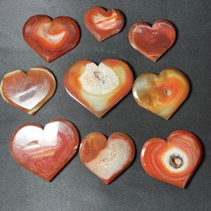 Venta al por Mayor de Piedras Preciosas Naturales Pulimentadas en Forma de Corazón, Tallado de Cristal, Piedra de Ágata Blanca en Forma de Corazón para Regalo - Product Image 6