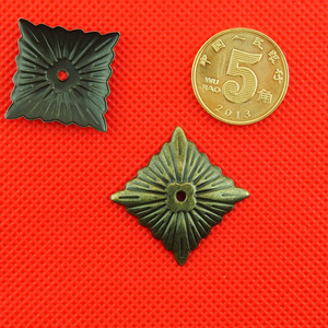 Decorative Piece Square <b>Floral</b> 29mm Carbon Steel For Wooden <b>Box</b> Gift <b>Box</b> Hardware - Product Image 2
