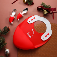 Cuillère de Noël en Acier Inoxydable Cuillère et Fourchette de Noël avec Boîte Cadeau