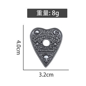 Bros Tengkorak Hati Seram Bertema Halloween, Pin Enamel untuk Topi, Tas, Jaket, Bros Kerah, Perhiasan, Hadiah - Product Image 6