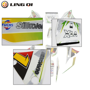Kit de Gráficos y Calcomanías de <span class=keywords><strong>Vinilo</strong></span> <span class=keywords><strong>3M</strong></span> LINGQI de Personalidad Racing Compatible con Moto de Cross KT SX65 SX 65 2002-2008 - Product Image 3