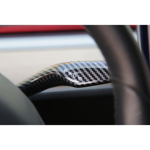 Funda Decorativa para Palanca de Cambios de Coche, Compatible con Tesla Model 3/Y, Diseño de Fibra de Carbono, Accesorios Interiores - Product Image 3