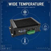 Ordinateur industriel YCT sans ventilateur, silencieux, embarqué, Intel N100, 4-16 Go DDR4, 4x USB3.0, 2 ports COM, bloc de terminaison, WiFi pour SCADA PLC