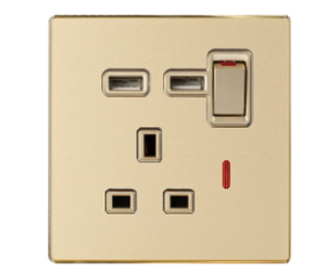 Saudi anh tiêu chuẩn ổ Cắm Điện Thời trang thiết kế tường chuyển đổi ổ cắm nhà máy bảng điều chỉnh 2 Pin IP65 push button tường chuyển đổi ánh sáng - Product Image 6