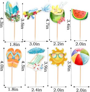ของตกแต่งคัพ<span class=keywords><strong>เค้ก</strong></span>ธีมฤดูร้อนที่ปรับแต่งได้สำหรับงานวัน<span class=keywords><strong>เกิด</strong></span>และงานแต่งงาน - Product Image 3