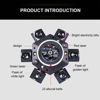 150W 4-in-1 RGBW 6-Arm Bee-Eye Moving Head LED mit Mustern DJ-Effekt Bühnenbeleuchtung für Disco Club Party Stroboskop
