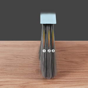 Mopa plana Miloran con mango telescópico para limpieza de pisos de madera, uso en seco y húmedo, gris claro, naranja T7 - Product Image 5