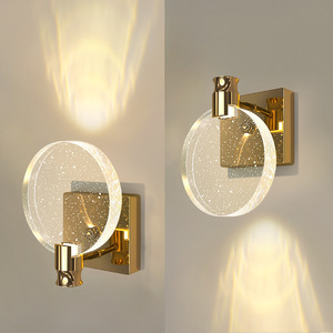 Wall Lamp Led Crystal Glass Modern Wall Light For Bedroom Living Room <b>Decorative</b> <b>Lighting</b> E27 Switch Control - Product Image 1