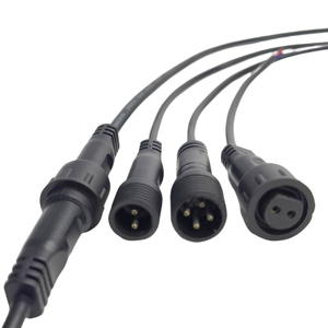 สายต่อพ่วงกันน้ำแบบกำหนดเอง M12 IP67 ผลิตจาก PVC แบบ 2 ขา ปลายเปลือย รองรับกระแสไฟ 2.4A ความยาว 500 มม. สำหรับใช้ในบ้าน อุตสาหกรรม และอุปกรณ์อิเล็กทรอนิกส์สำหรับผู้บริโภค - Product Image 2