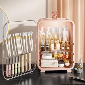 Cosmetic Storage <b>Box</b> With Drawers 12L Covered Compartments Desktop Organizer For <b>Makeup</b> Skincare Products - Product Image 4