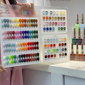 ชุดยาทาเล็บเจลยูวี 15 มล. หนึ่งขวด หนึ่งสี พร้อมสมุดสี แบบลอกออกได้ ใช้กับหลอดไฟ LED ขายส่งสำหรับร้านทำเล็บ อุปกรณ์ทำเล็บมือ - Product Image 1