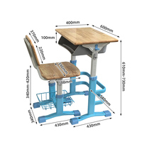 Fournisseurs de mobilier de classe moderne et écologique, ensemble de chaises et de tables en bois pour les élèves, panier de rangement pour bureau scolaire