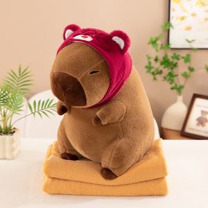 Bantal dan Selimut Kapibara 2-in-1, Selimut Bulu Kapibara Multifungsi untuk AC - Product Image 4