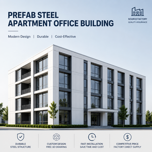 Immeuble d'appartements en structure acier, résidence modulaire à plusieurs étages, <span class=keywords><strong>cadre</strong></span> haute résistance, construction rapide, maison préfabriquée - Product Image 1