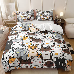 Ensemble de literie en microfibre de polyester à motif de dinosaure de <span class=keywords><strong>renard</strong></span> mignon impression 3D ensemble de housse de <span class=keywords><strong>couette</strong></span> fantaisie - Product Image 4