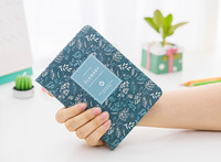 Cuaderno de Tapa Dura B6 con Diseño Floral, Papel de Tela, Diario Creativo Retro Personalizable, Regalo para Uso Diario